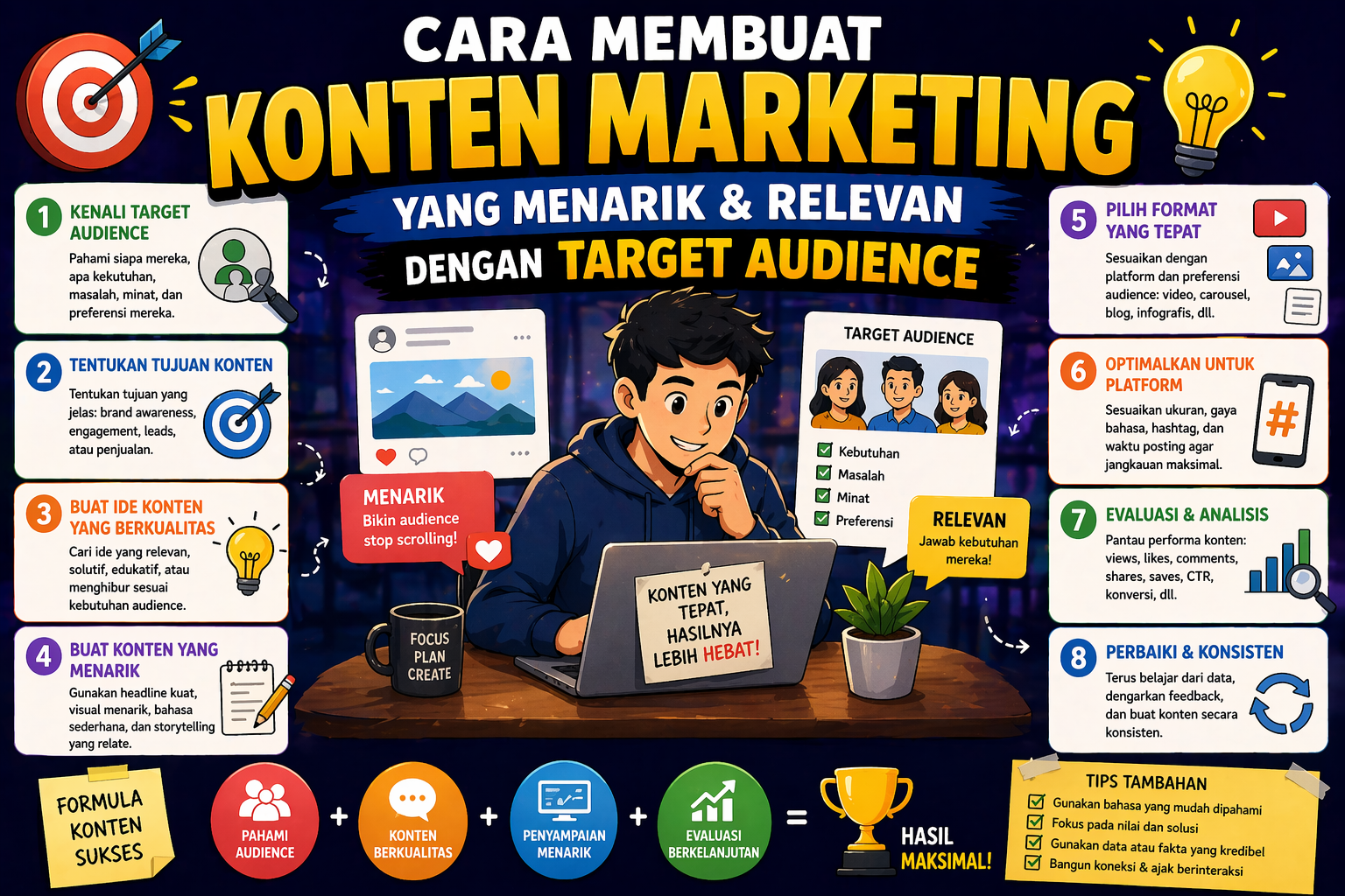 Cara Membuat Konten Marketing yang Menarik dan Relevan dengan Target Audience