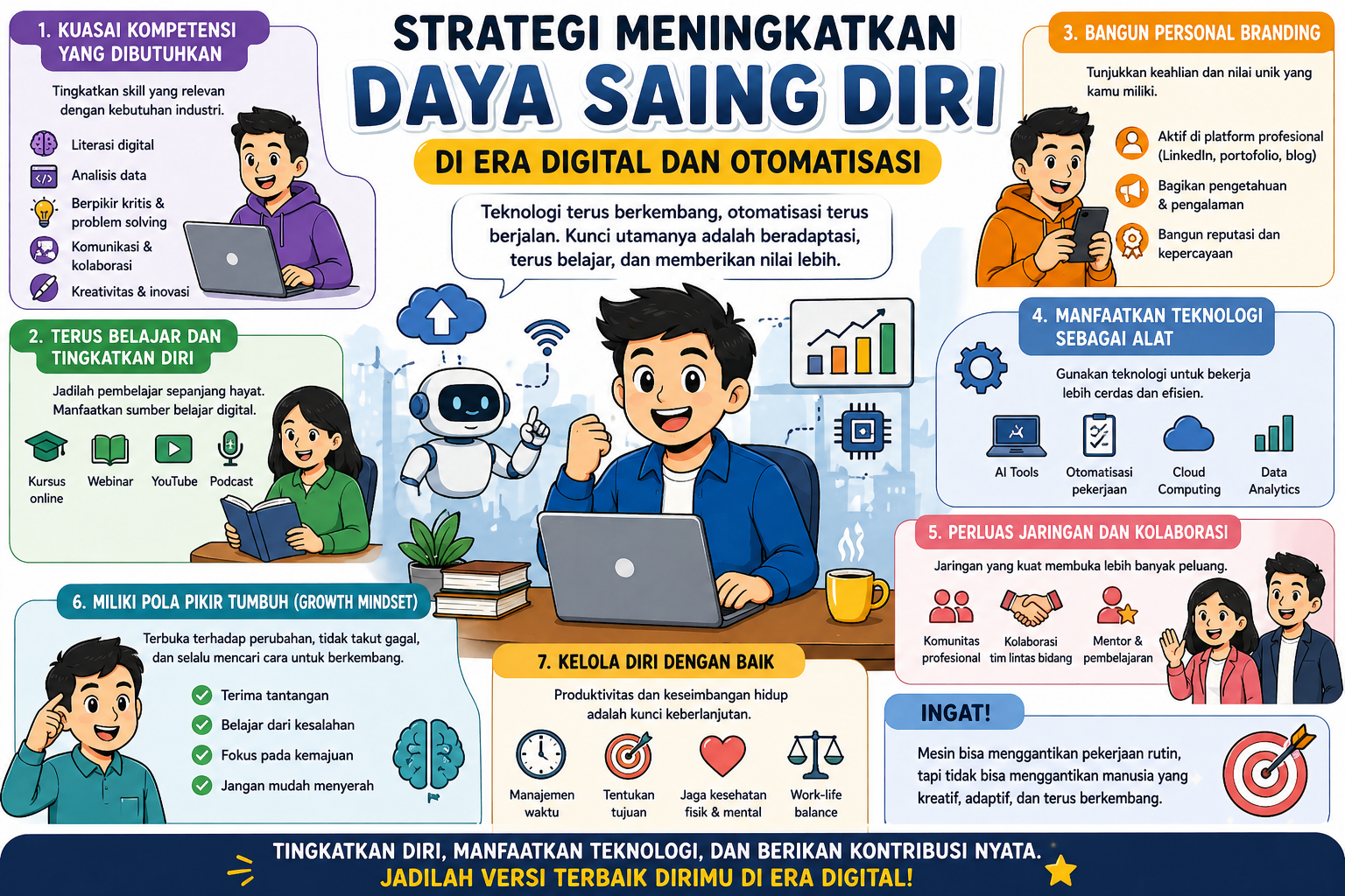 Strategi Meningkatkan Daya Saing Diri di Era Digital dan Otomatisasi