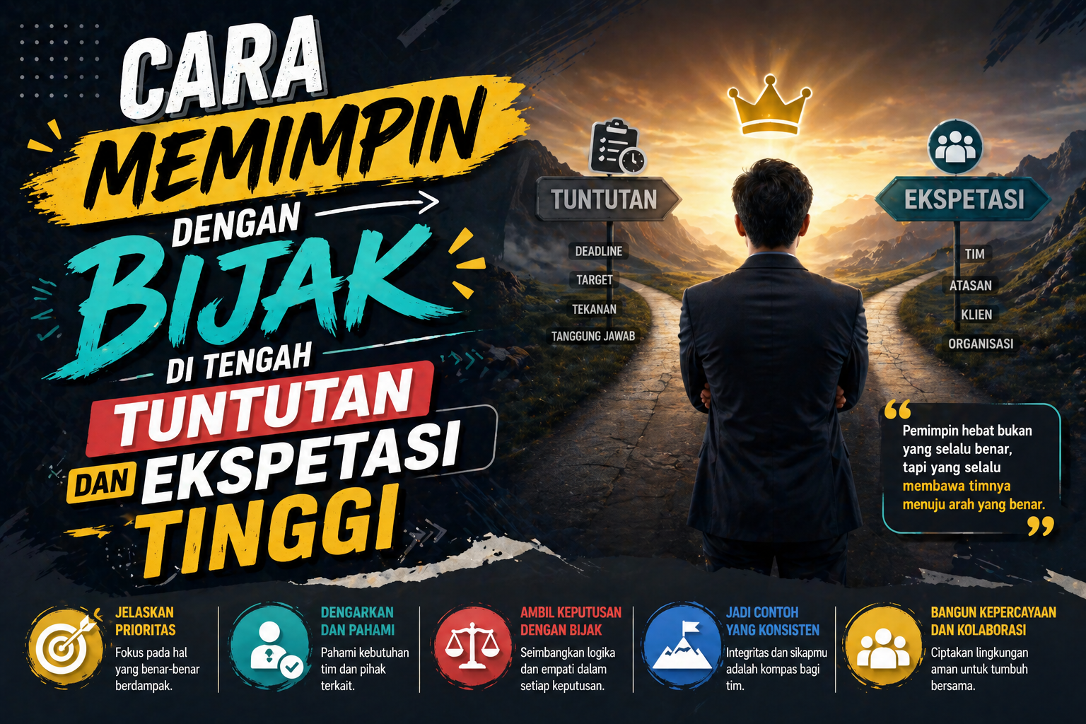 Cara Memimpin dengan Bijak di Tengah Tuntutan dan Ekspektasi Tinggi