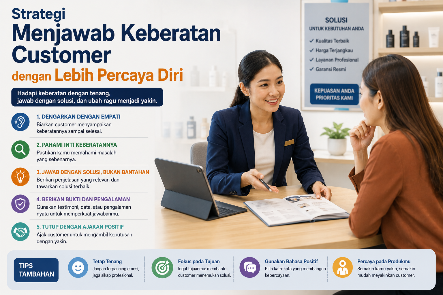 Strategi Menjawab Keberatan Customer dengan Lebih Percaya Diri