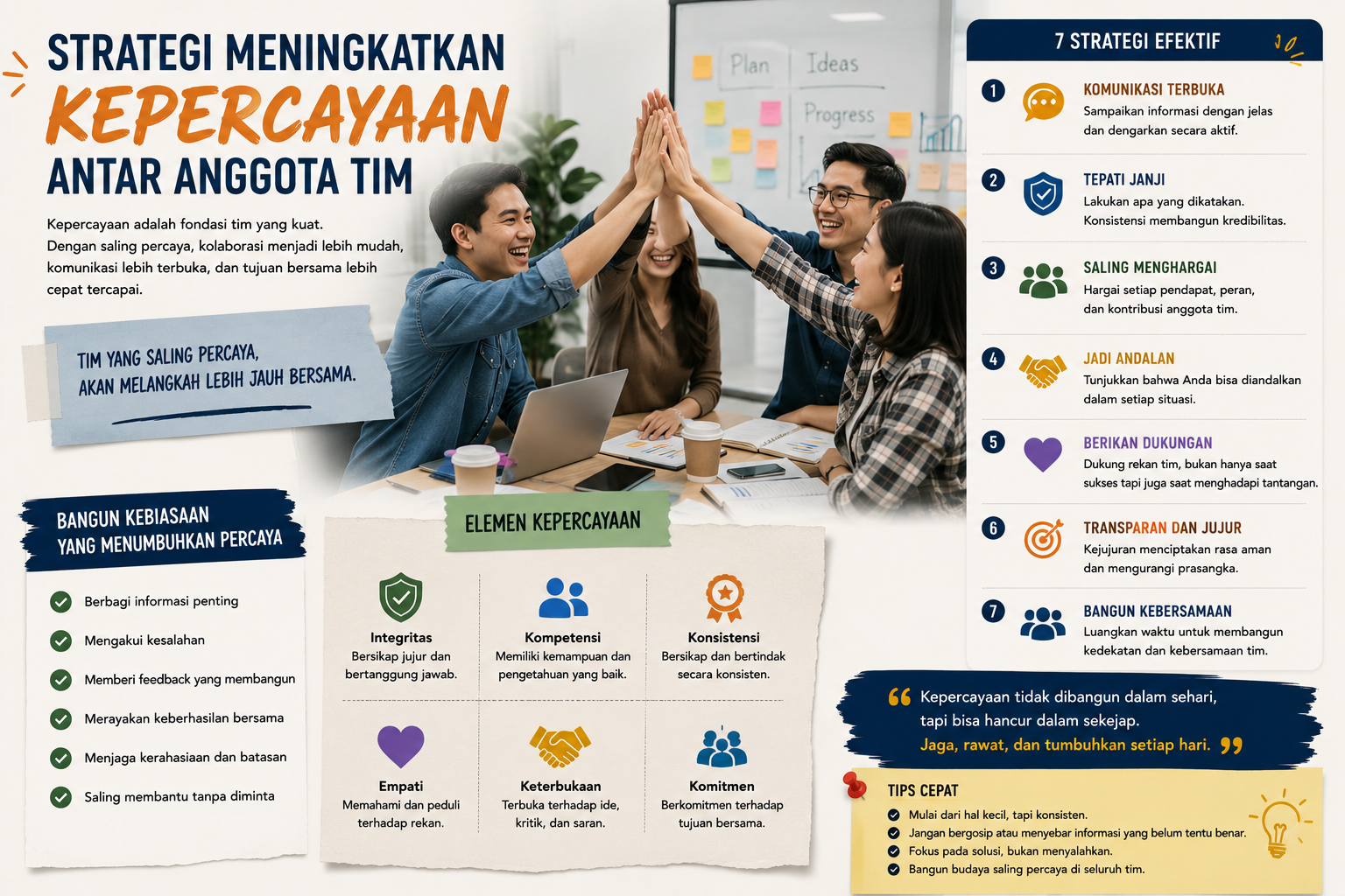 Strategi Meningkatkan Kepercayaan Antar Anggota Tim