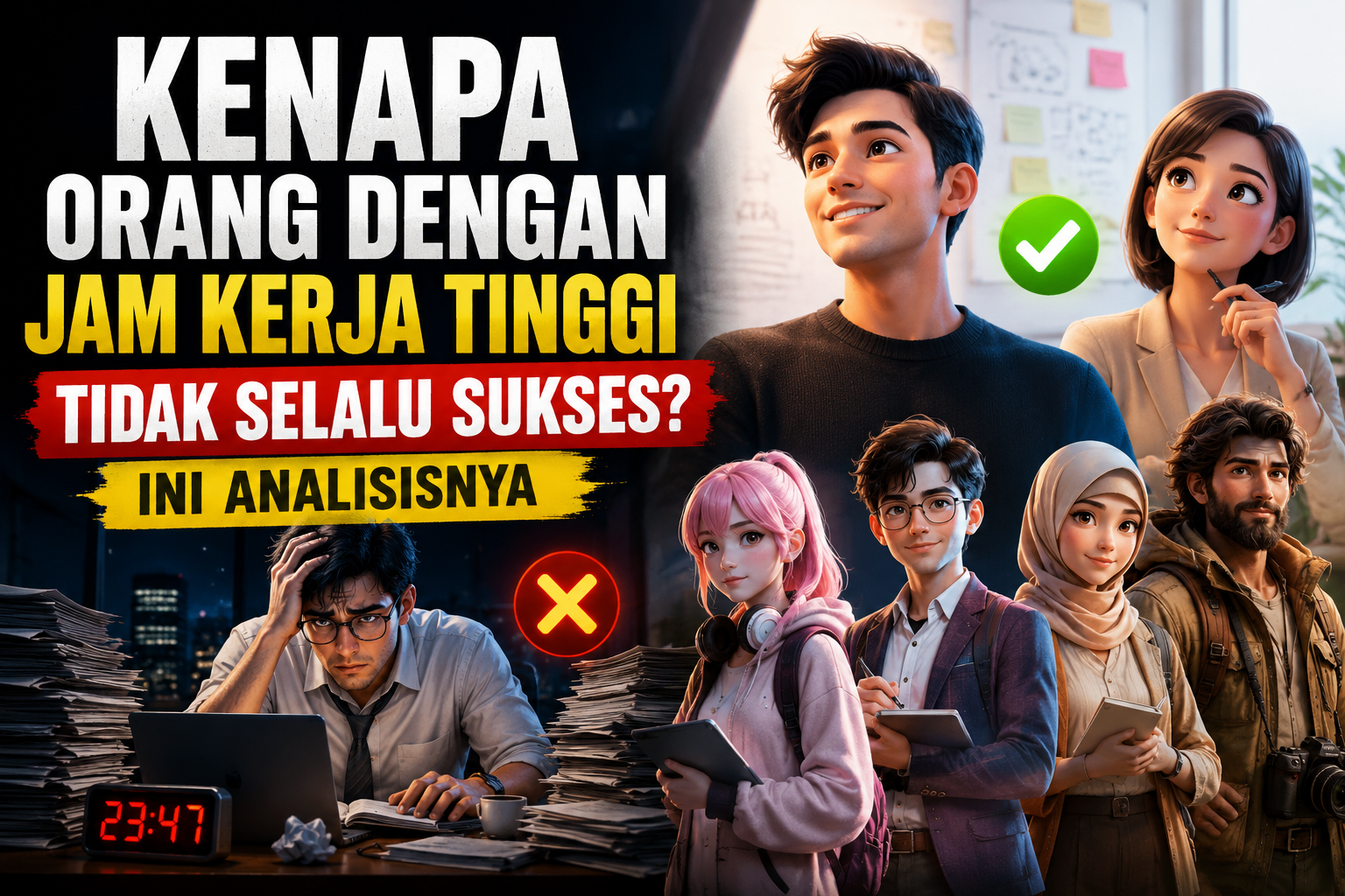 Jam Kerja Tinggi Tidak Selalu Sukses