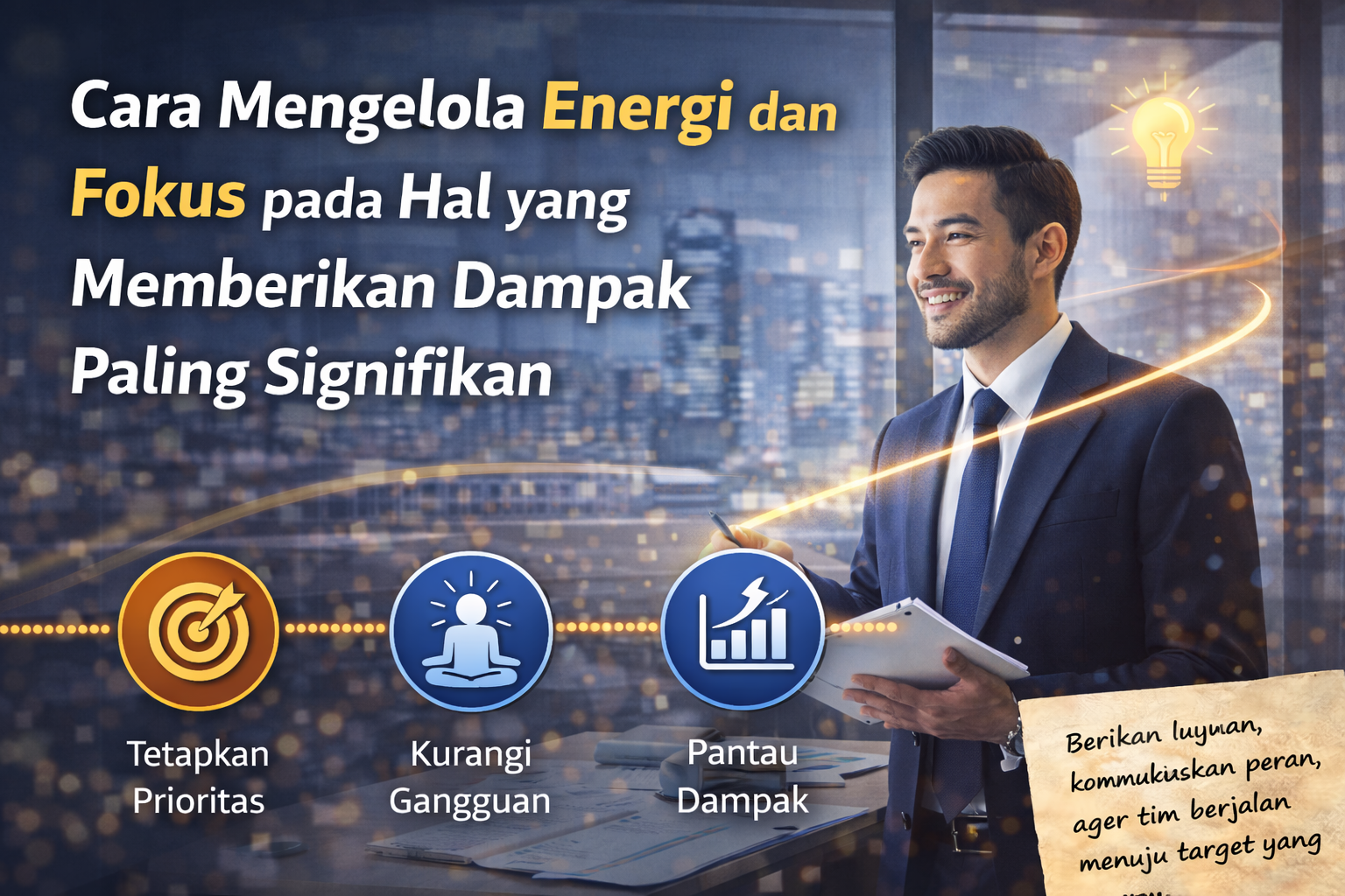 Cara Mengelola Energi dan Fokus pada Hal yang Memberikan Dampak Paling Signifikan