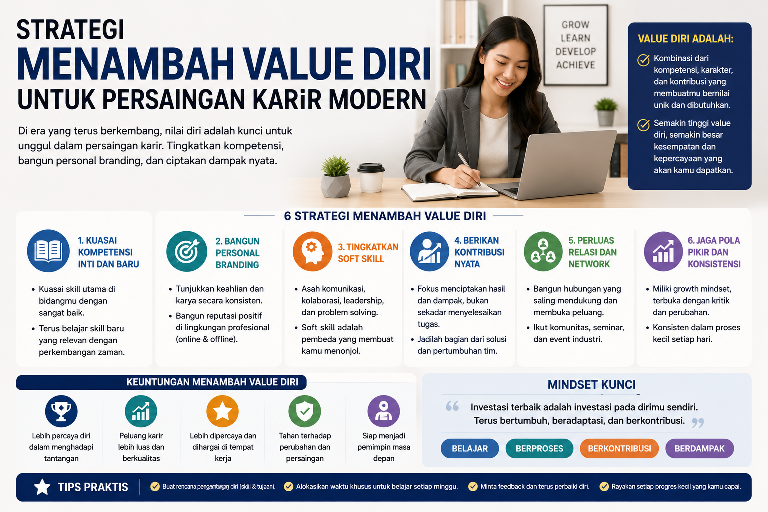 Strategi Menambah Value Diri untuk Persaingan Karir Modern