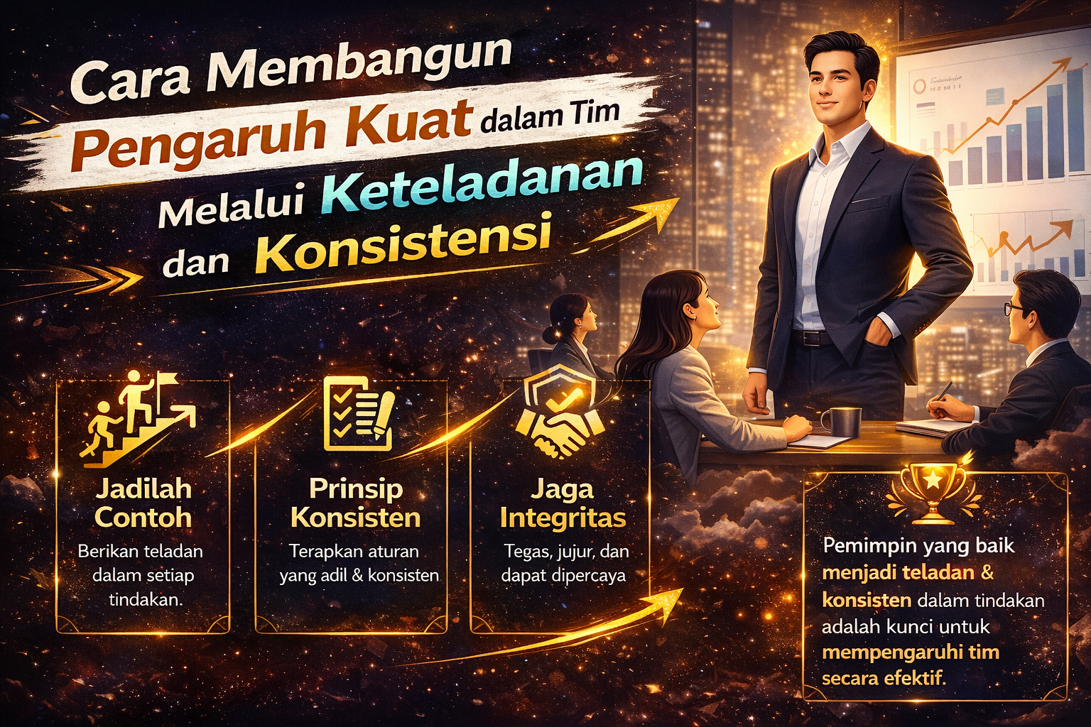 Cara Membangun Pengaruh Kuat dalam Tim Melalui Keteladanan dan Konsistensi