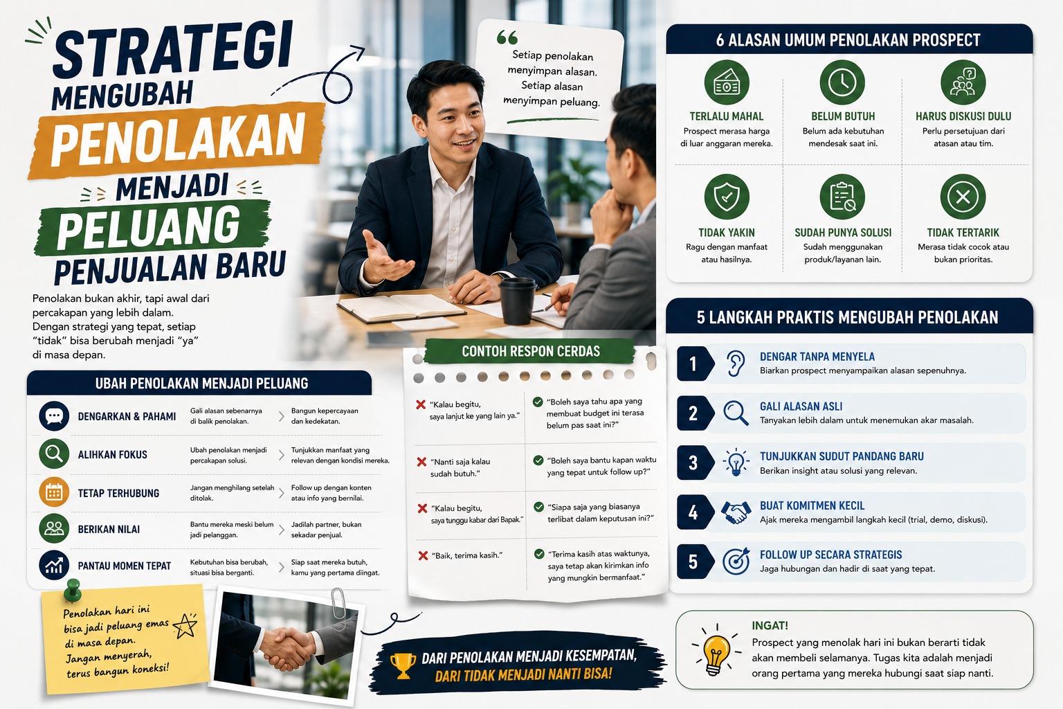 Strategi Mengubah Penolakan Menjadi Peluang Penjualan Baru