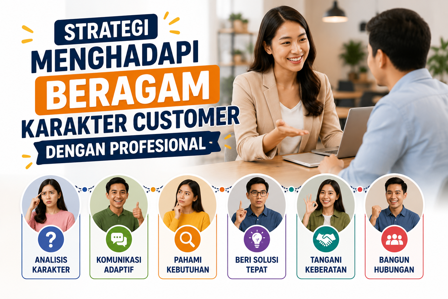 Strategi Menghadapi Beragam Karakter Customer dengan Profesional