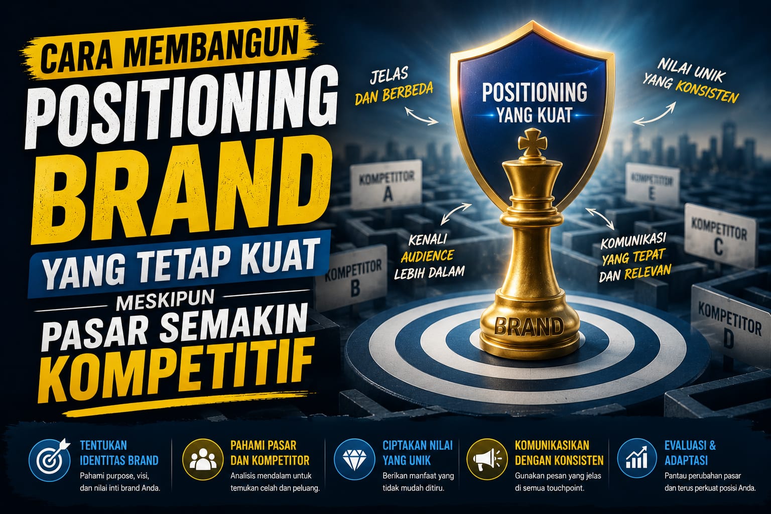 Cara Membangun Positioning Brand yang Tetap Kuat Meskipun Pasar Semakin Kompetitif