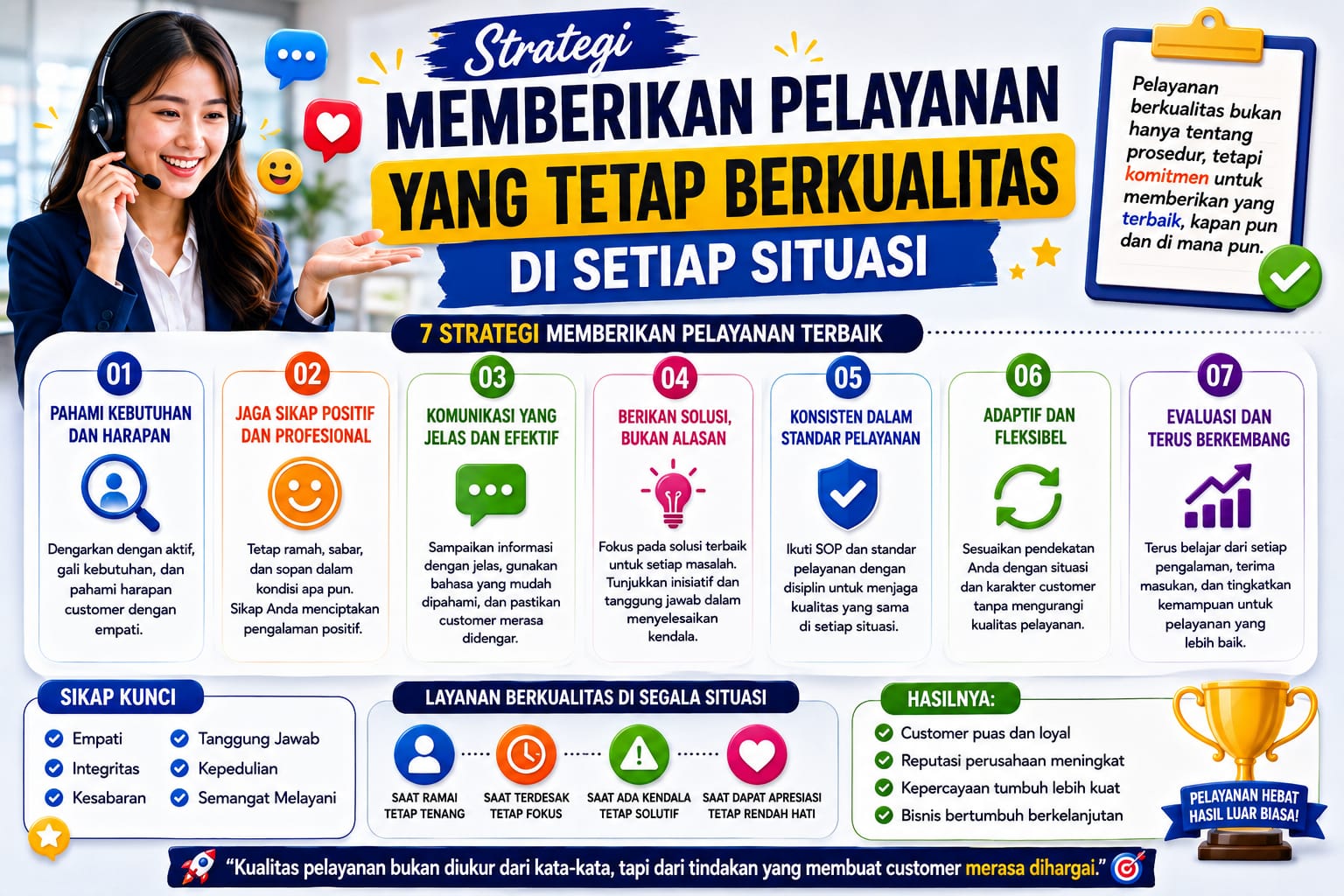 Strategi Memberikan Pelayanan yang Tetap Berkualitas di Setiap Situasi