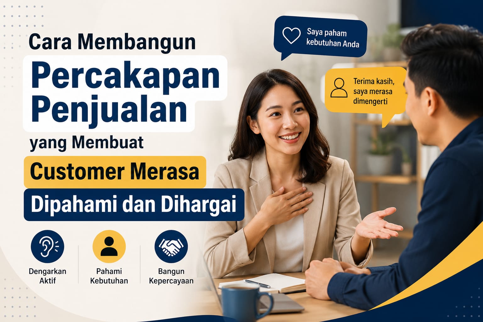 Cara Membangun Percakapan Penjualan yang Membuat Customer Merasa Dipahami dan Dihargai