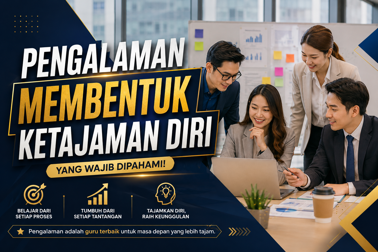 Pengalaman membentuk ketajaman diri melalui pembelajaran, refleksi, dan evaluasi. Kenali cara mengubah pengalaman menjadi kemampuan untuk berkembang.